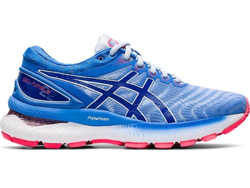 Sapatilhas Running Asics GEL-NIMBUS 22 Mulher Azuis, 7576A989.461